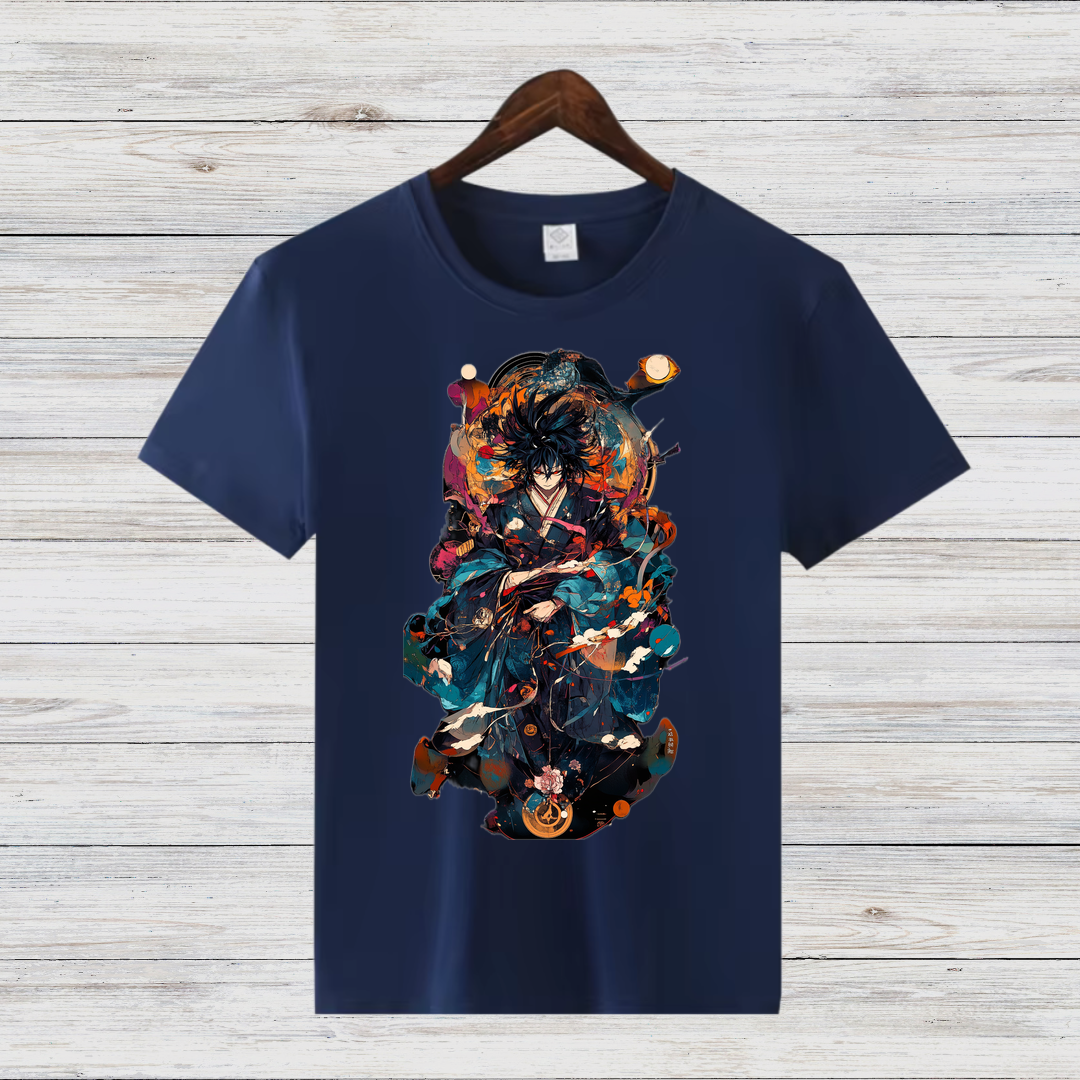 Samurai Krieger | Stylisches Anime T-Shirt | Japanisches Kunstdesign | Perfektes Geschenk für Anime-Fans