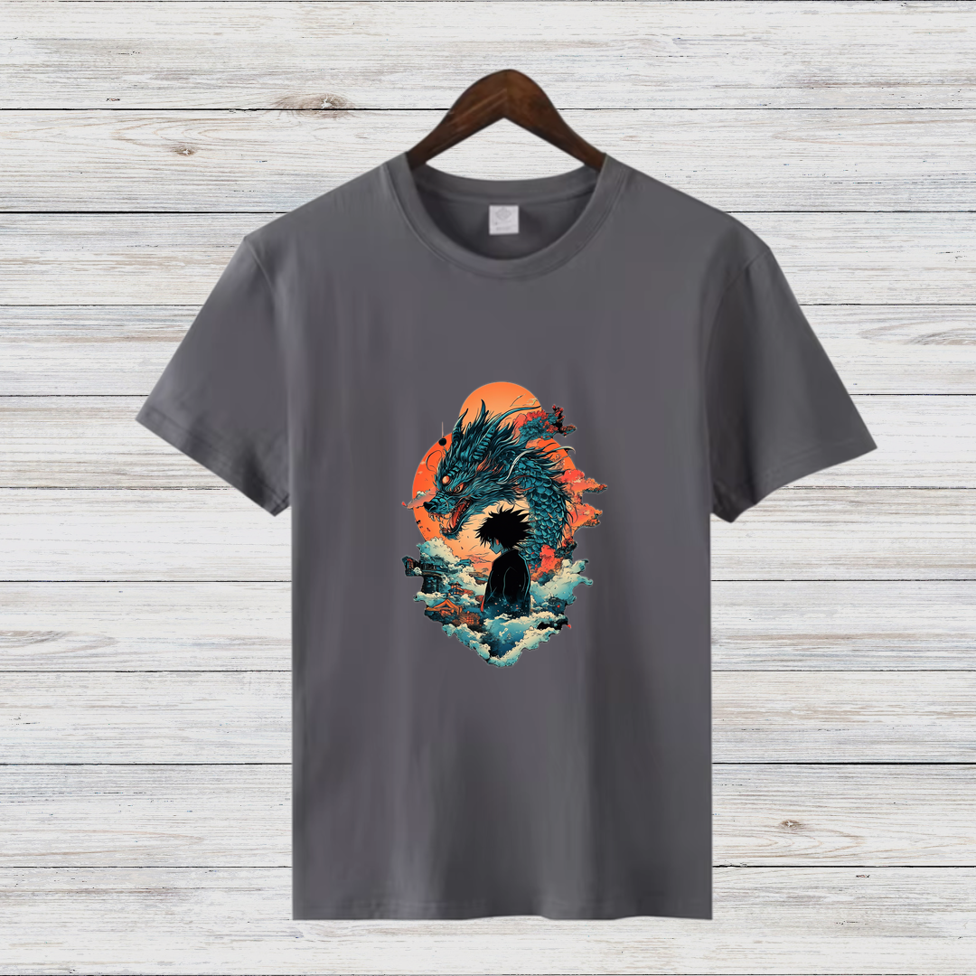 Mystischer Drache | Fantasie T-Shirt | Anime-inspiriertes Design | Geschenk für Fantasy-Fans