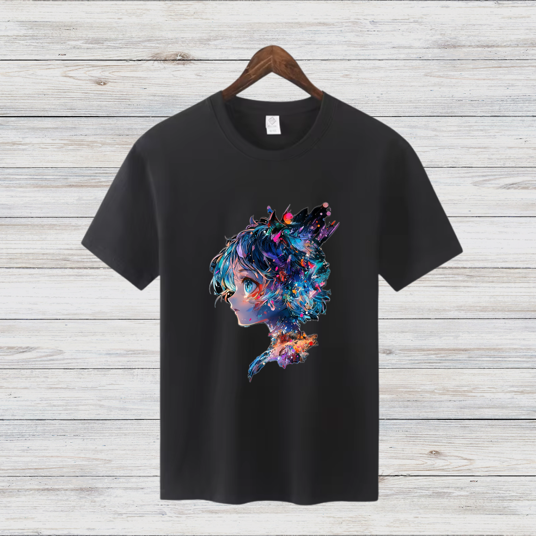 Fantasievolles Anime Shirt | Künstlerisches Design | Perfektes Geschenk für Anime-Fans | Stilvolles Baumwollshirt für den Winter