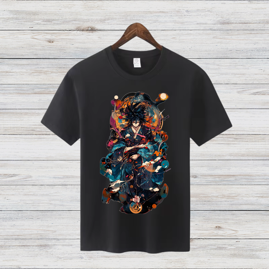 Samurai Krieger | Stylisches Anime T-Shirt | Japanisches Kunstdesign | Perfektes Geschenk für Anime-Fans
