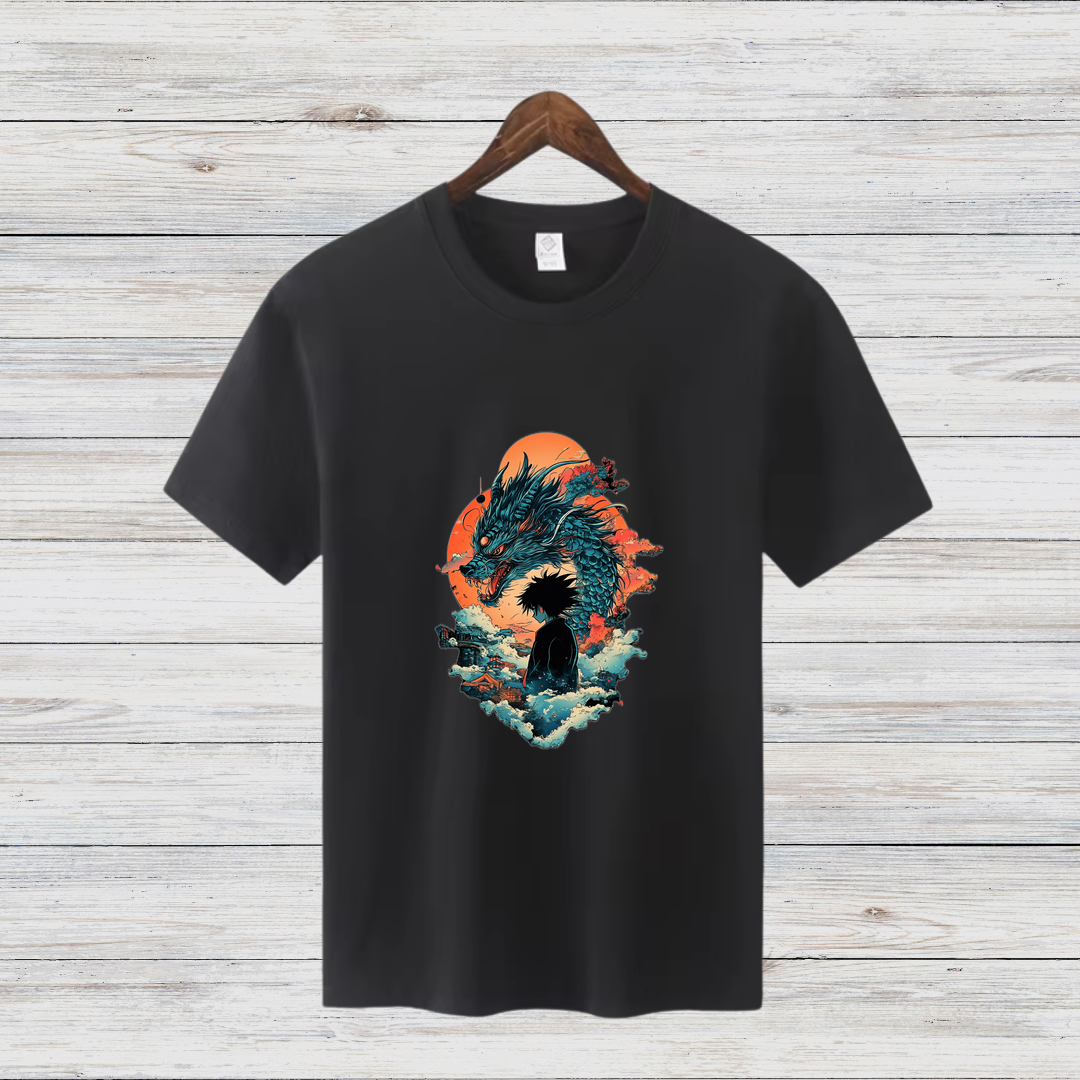Mystischer Drache | Fantasie T-Shirt | Anime-inspiriertes Design | Geschenk für Fantasy-Fans