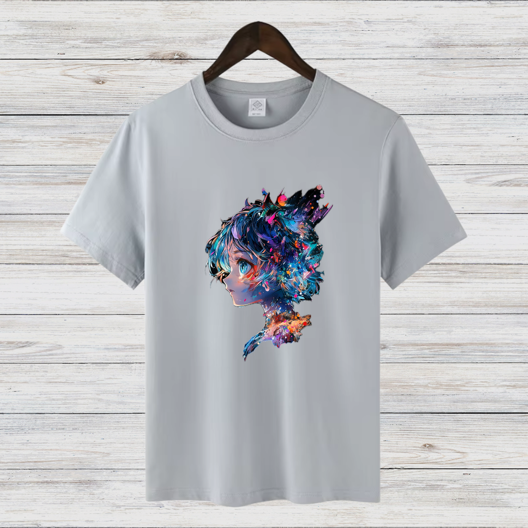 Fantasievolles Anime Shirt | Künstlerisches Design | Perfektes Geschenk für Anime-Fans | Stilvolles Baumwollshirt für den Winter