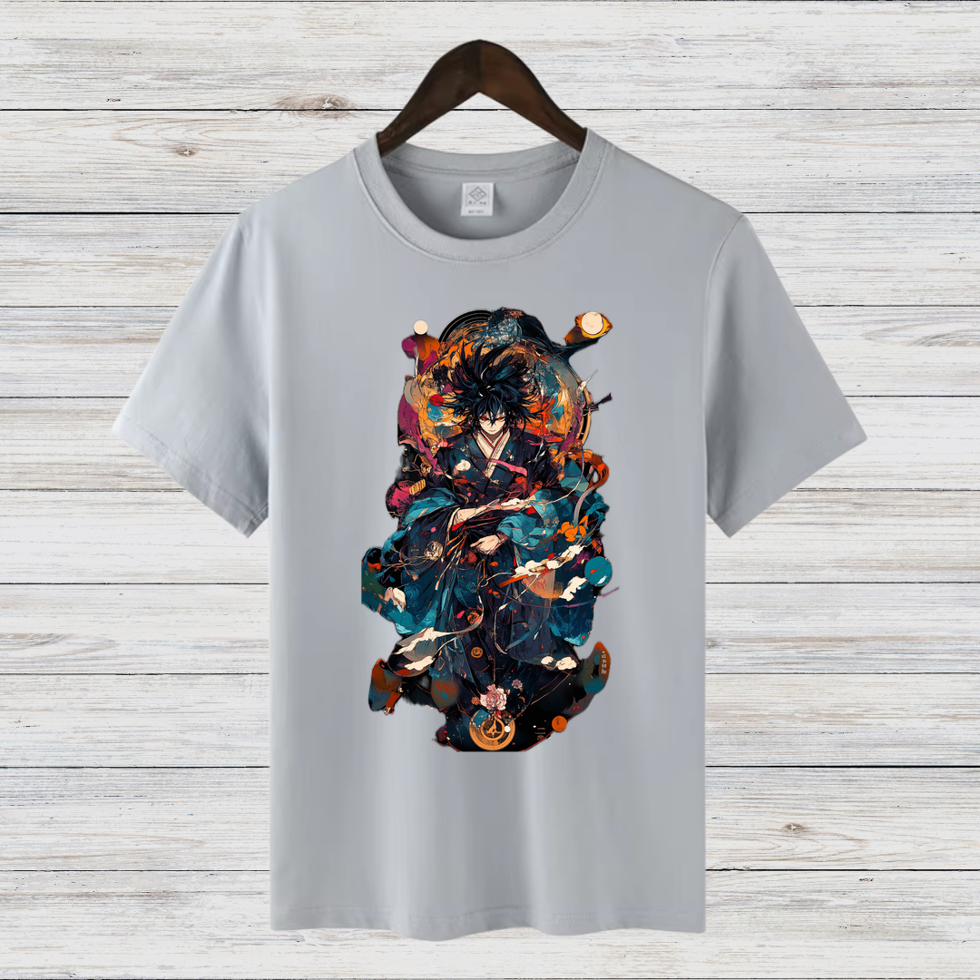 Samurai Krieger | Stylisches Anime T-Shirt | Japanisches Kunstdesign | Perfektes Geschenk für Anime-Fans