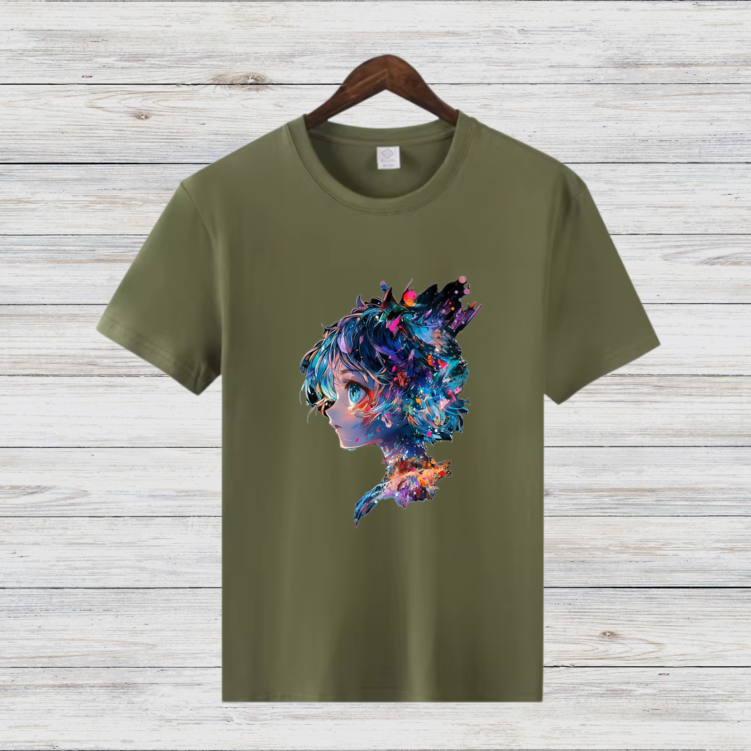 Fantasievolles Anime Shirt | Künstlerisches Design | Perfektes Geschenk für Anime-Fans | Stilvolles Baumwollshirt für den Winter