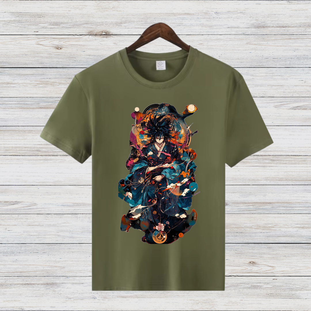 Samurai Krieger | Stylisches Anime T-Shirt | Japanisches Kunstdesign | Perfektes Geschenk für Anime-Fans