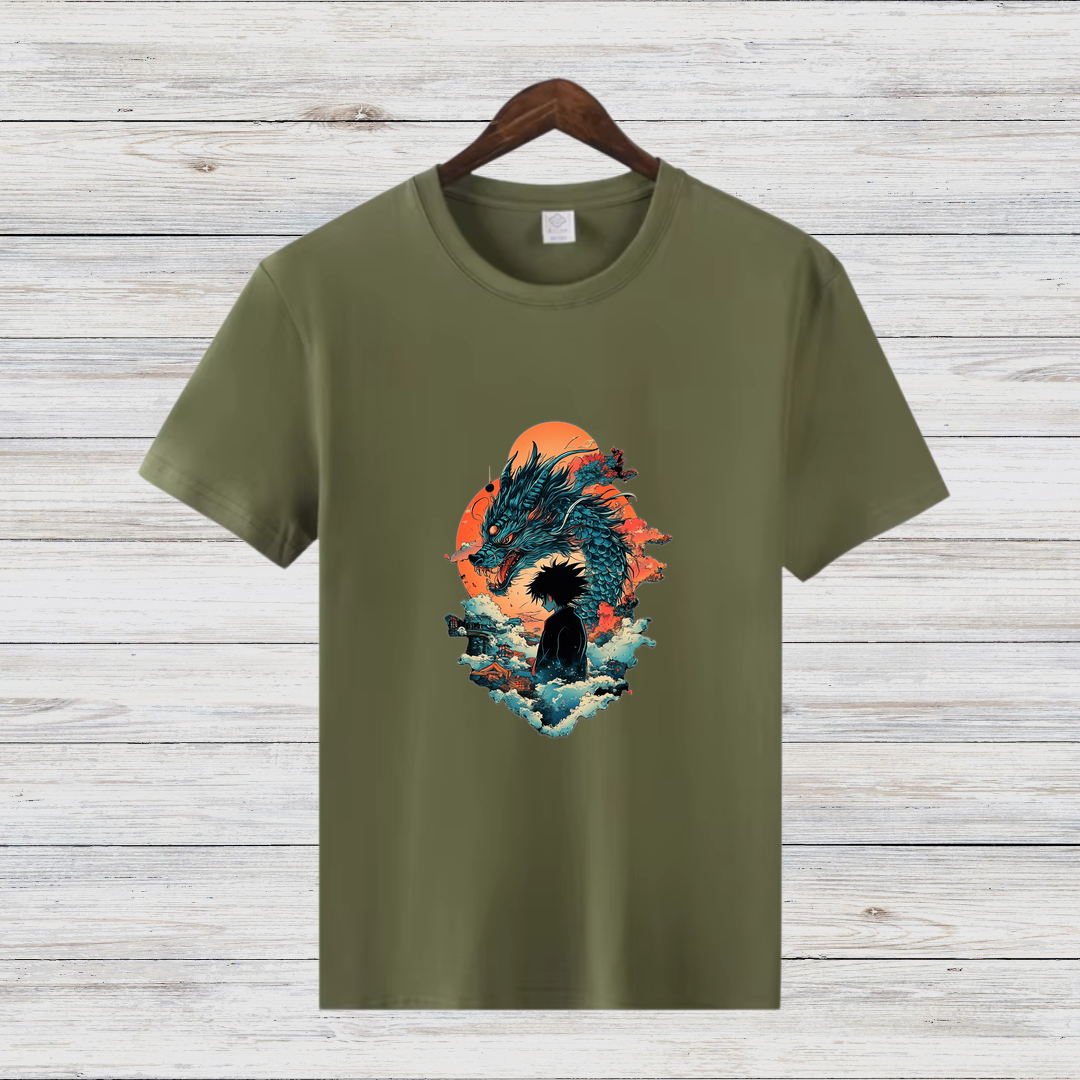 Mystischer Drache | Fantasie T-Shirt | Anime-inspiriertes Design | Geschenk für Fantasy-Fans
