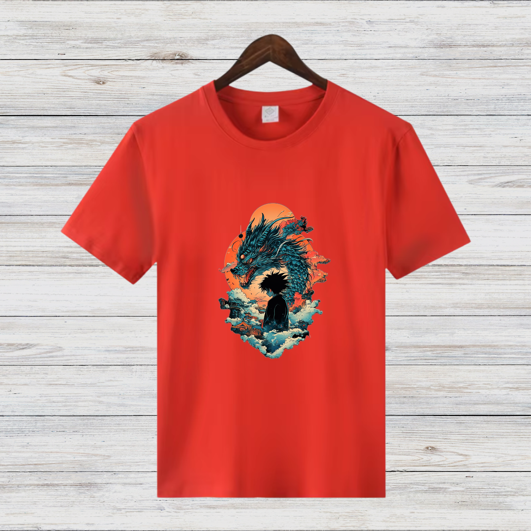 Mystischer Drache | Fantasie T-Shirt | Anime-inspiriertes Design | Geschenk für Fantasy-Fans