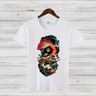 Mystischer Drachenkrieger | Asiatisches Kunst T-Shirt | Fantasievolles Drachenmotiv | Streetwear Shirt für Winter