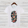 Mystischer Drache | Asiatisches Drachen T-Shirt | Elegantes Fantasy Design | Japanischer Kunststil | Shirt für Drachenfans