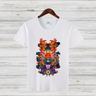 Mystisches Winter-T-Shirt | Fantasievolles Design | Kunstvolles Baumwollshirt | Stilvolles Statement für kalte Tage