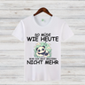 Müder Panda Shirt | Lustiges Spruch T-Shirt | Bequemes Baumwollshirt | Geschenk für Schlafmützen