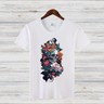 Mystischer Totenkopf | Stilvolles Gothic Shirt | Florales Totenkopf Design | Trendiges Statement Shirt für den Winter