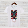 Mystischer Drachengeist | Asiatisches Kunstshirt | Samurai & Drachen Design | Stylisches Fantasy T-Shirt für den Winter