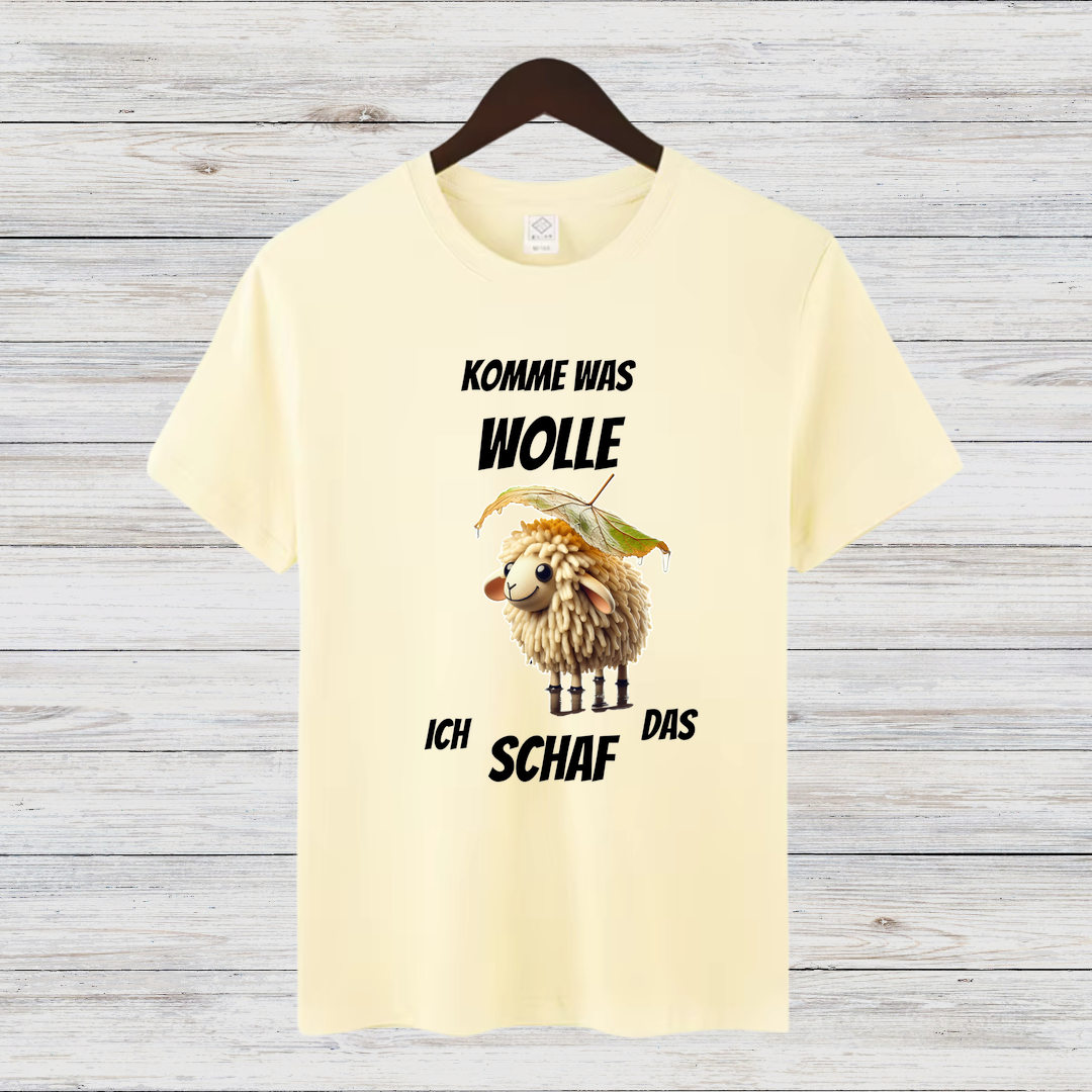 Komme Was Wolle | Lustiges Schaf-Shirt | Humorvolles Statement-Design | Perfekt für kalte Tage
