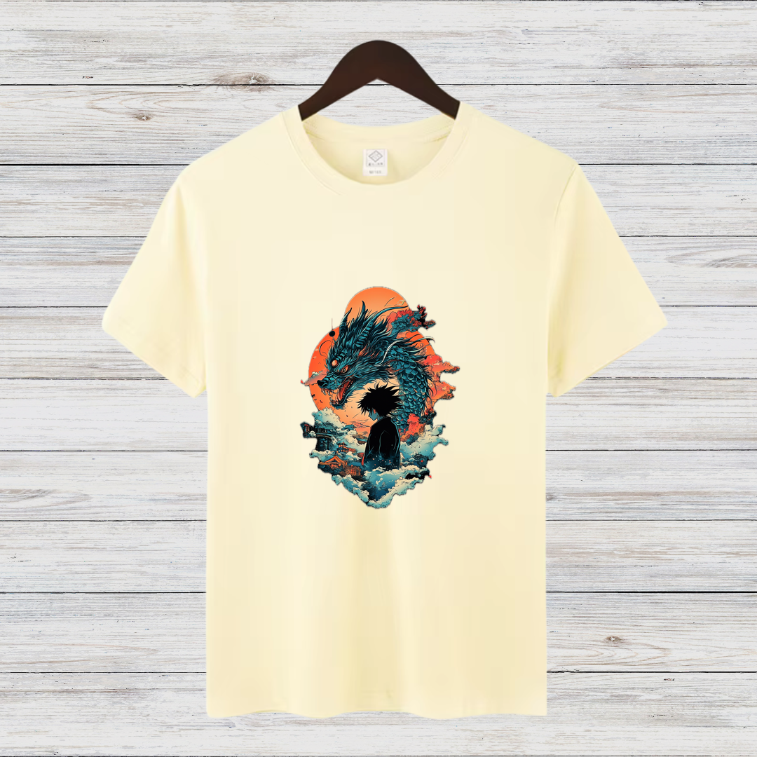 Mystischer Drache | Fantasie T-Shirt | Anime-inspiriertes Design | Geschenk für Fantasy-Fans
