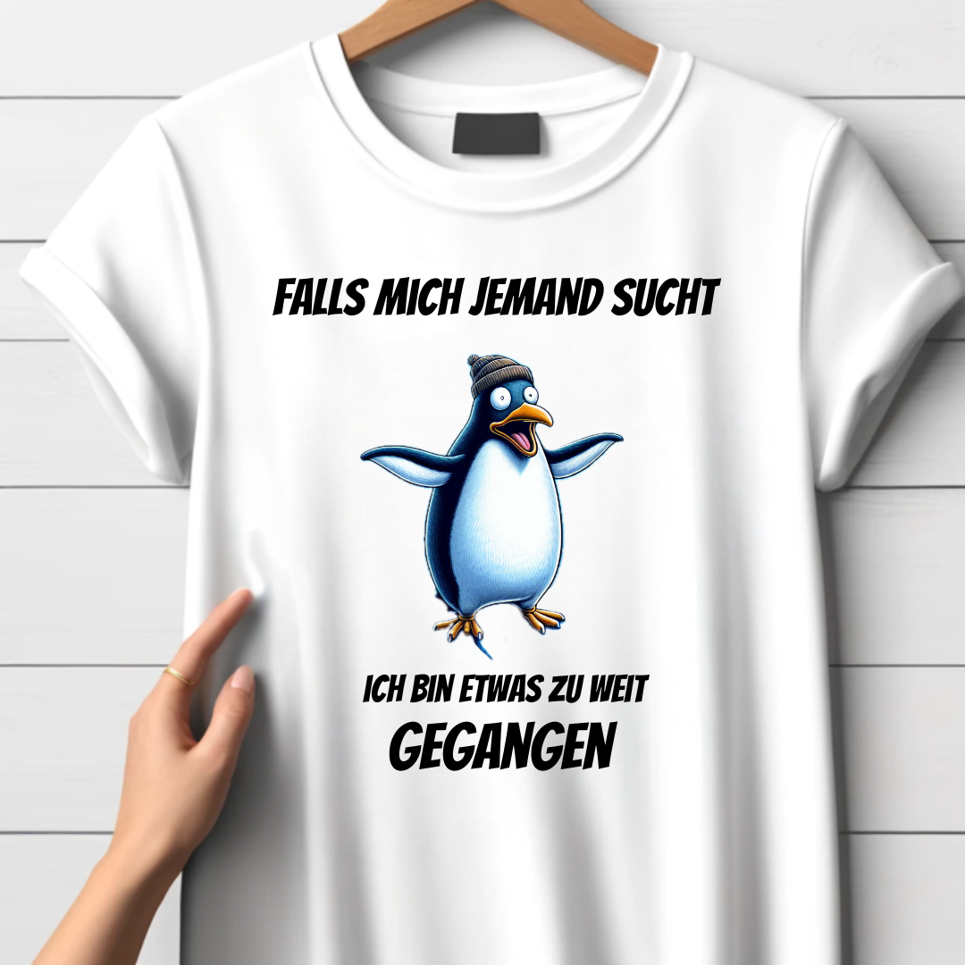 Pinguin Shirt | Lustiges Statement T-Shirt | Humorvolles Winterdesign | Perfekt für kalte Tage