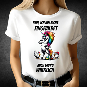 Nein, ich bin nicht eingebildet | Lustiges Einhorn-T-Shirt | Humorvolles Statement-Shirt | Perfekt für kalte Wintertage