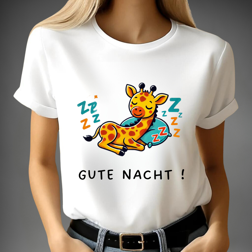 Schlummernde Giraffe T-Shirt