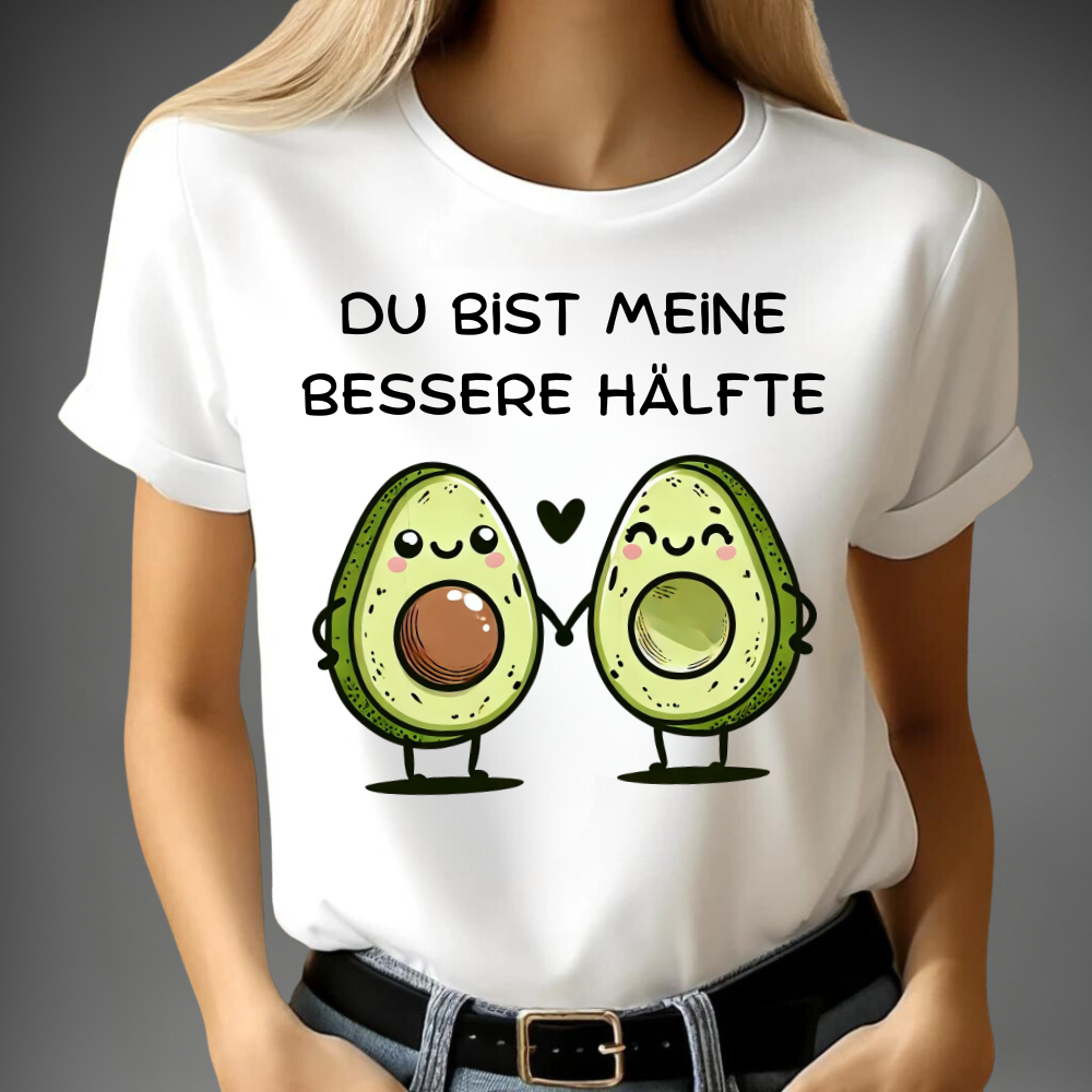 Bessere Hälfte Avocado T-Shirt