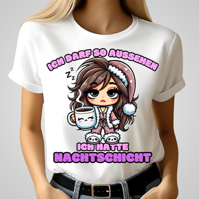 Ich hatte Nachtschicht | Lustiges Statement-Shirt | Humorvolles Design für Wintertage | Nachtarbeiter-Geschenkidee