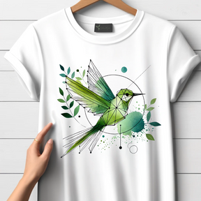 Kolibri im Geometrie-Stil T-Shirt