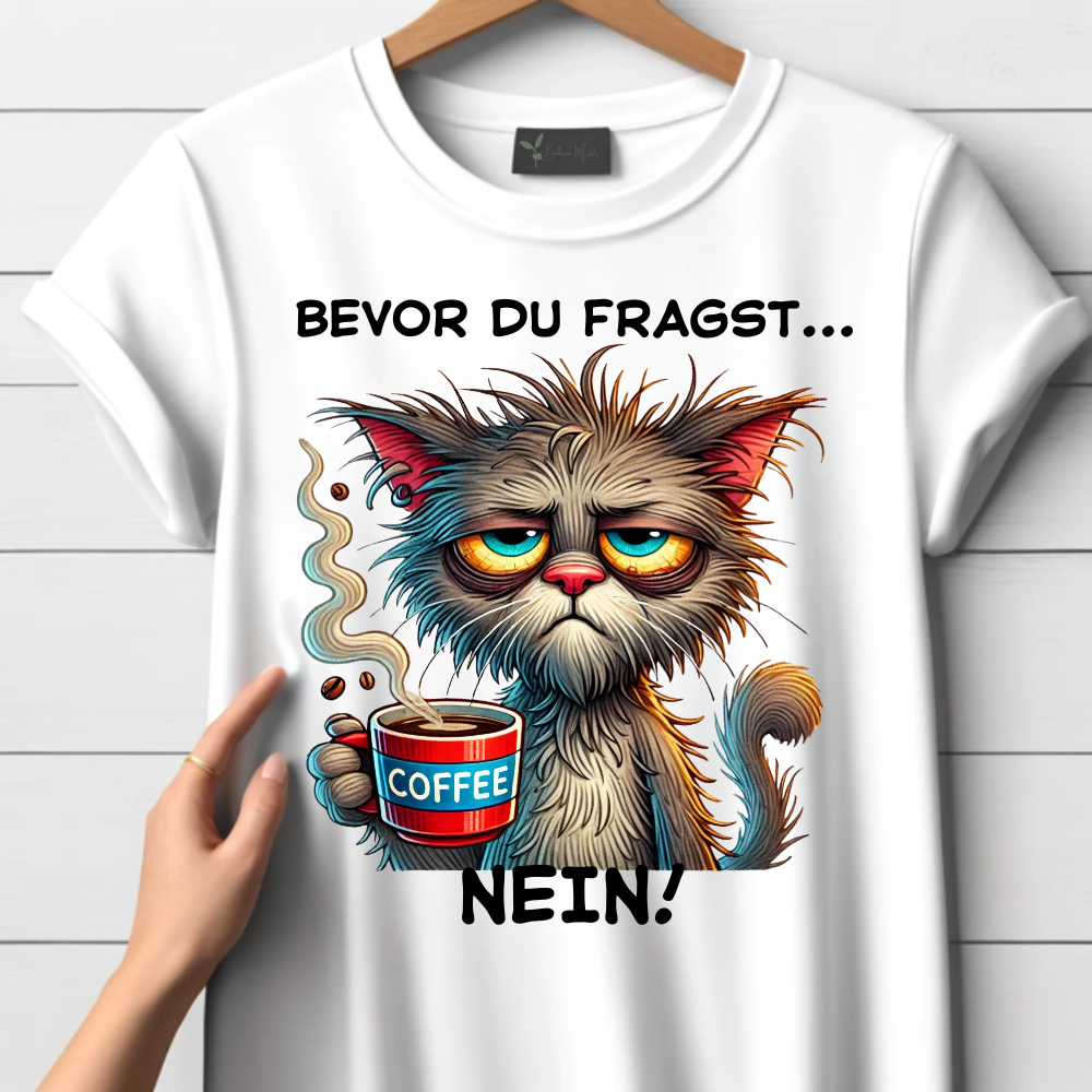 Bevor Du Fragst Katze T-Shirt