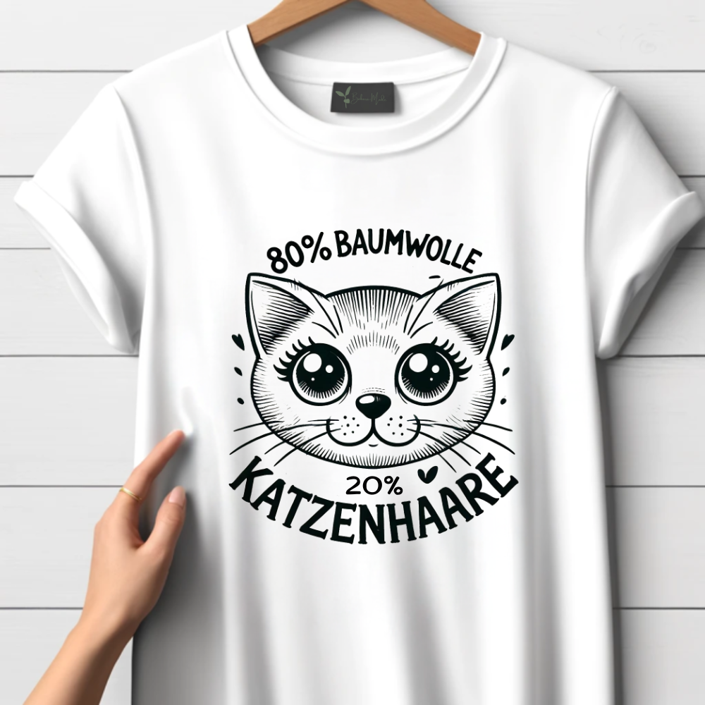 Katzen Stoff T-Shirt