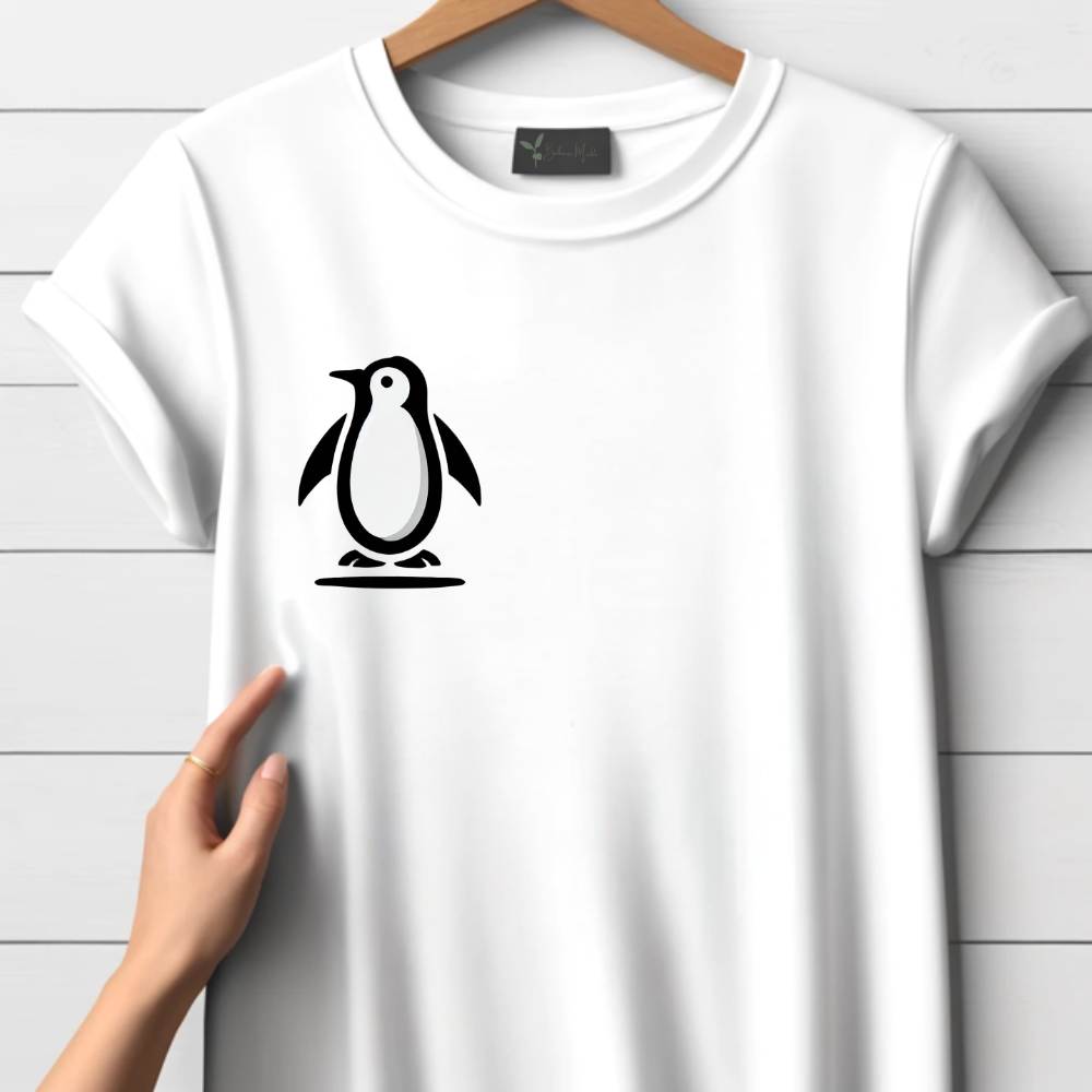 Minimalistischer Pinguin T-Shirt