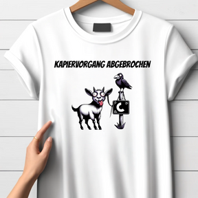 Kapier-Vorgang Abgebrochen Shirt | Lustiges Ziegen-Design | Humorvolles Statement-Shirt | Perfekt für kalte Wintertage