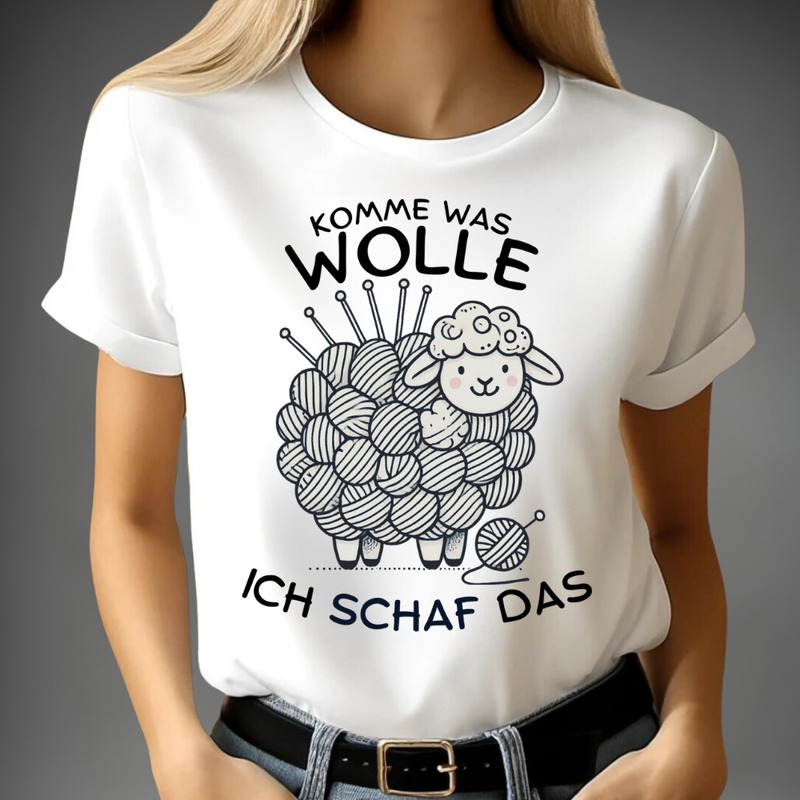 Komme was Wolle Shirt | Lustiges Strickdesign | Kreatives Statement Shirt | Perfekt für kalte Tage