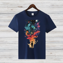 Mystisches Traumfeuer | Künstlerisches Fantasy T-Shirt | Magisches Design für Individualisten | Stilvolles Shirt für Winterträumer