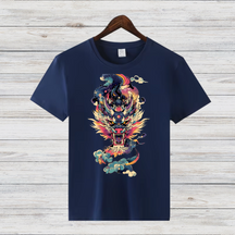 Mystischer Drachengeist | Asiatisches Drachen T-Shirt | Fantasy Kunst Shirt | Legendäres Design für Drachenfans