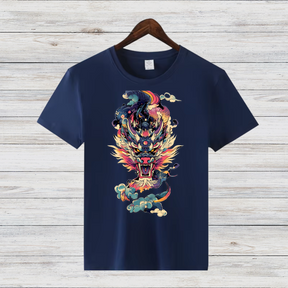Mystischer Drachengeist | Asiatisches Drachen T-Shirt | Fantasy Kunst Shirt | Legendäres Design für Drachenfans