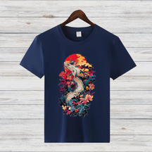 Mystischer Drache | Japanisches Kunst T-Shirt | Asiatisches Design Shirt | Cooles Statement Shirt für Winter | Streetwear für Männer