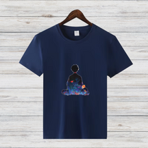 Meditierender Traum | Künstlerisches T-Shirt | Spirituelles Design | Stilvolles Statement Shirt für kalte Tage