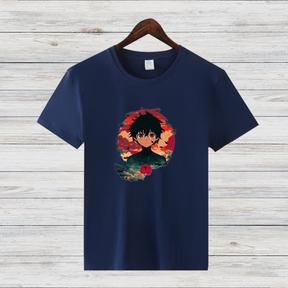 Anime Held Shirt | Stylisches Manga T-Shirt | Perfektes Geschenk für Anime-Fans | Baumwollshirt für Winter-Looks