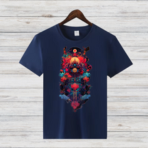 Mystisches Winter-Design | Spirituelles Grafikshirt | Stilvolles Statement-Shirt für die kalte Jahreszeit