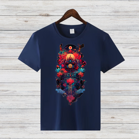 Mystisches Winter-Design | Spirituelles Grafikshirt | Stilvolles Statement-Shirt für die kalte Jahreszeit