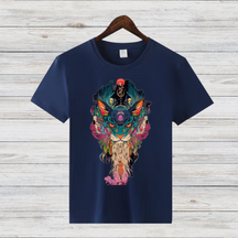Mystische Katzenkunst | Trendiges Wintershirt | Spirituelles Design | Statement Shirt für Kreative