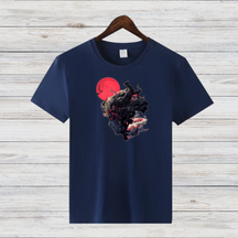 Mystische Kriegerin | Kunstvolles Fantasy-Shirt | Japanisches Design | Stilvolles Statement-Shirt für den Winter