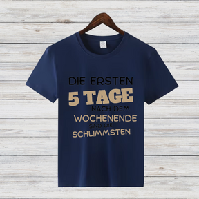 Montagshasser Shirt | Lustiges Sprüche T-Shirt | Perfektes Geschenk für Morgenmuffel | Witziges Statement Shirt für Büro & Alltag