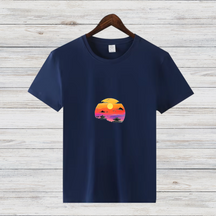 Japan Sonnenuntergang Shirt | Minimalistisches T-Shirt | Asiatisches Design | Stilvolles Statement Shirt für den Winter