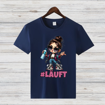 #LÄUFT Shirt | Cooles Statement Shirt | Trendiges Motiv | Lässiges Freizeitshirt | Geschenk für Fashion-Fans