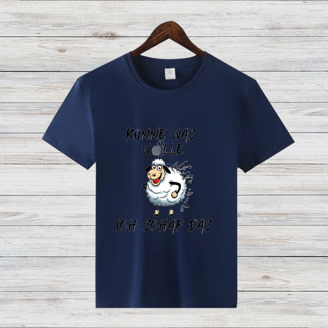 Komme Was Wolle | Lustiges Statement Shirt | Humorvolles Schaf Motiv | Winter Must-have | Damen T-Shirt