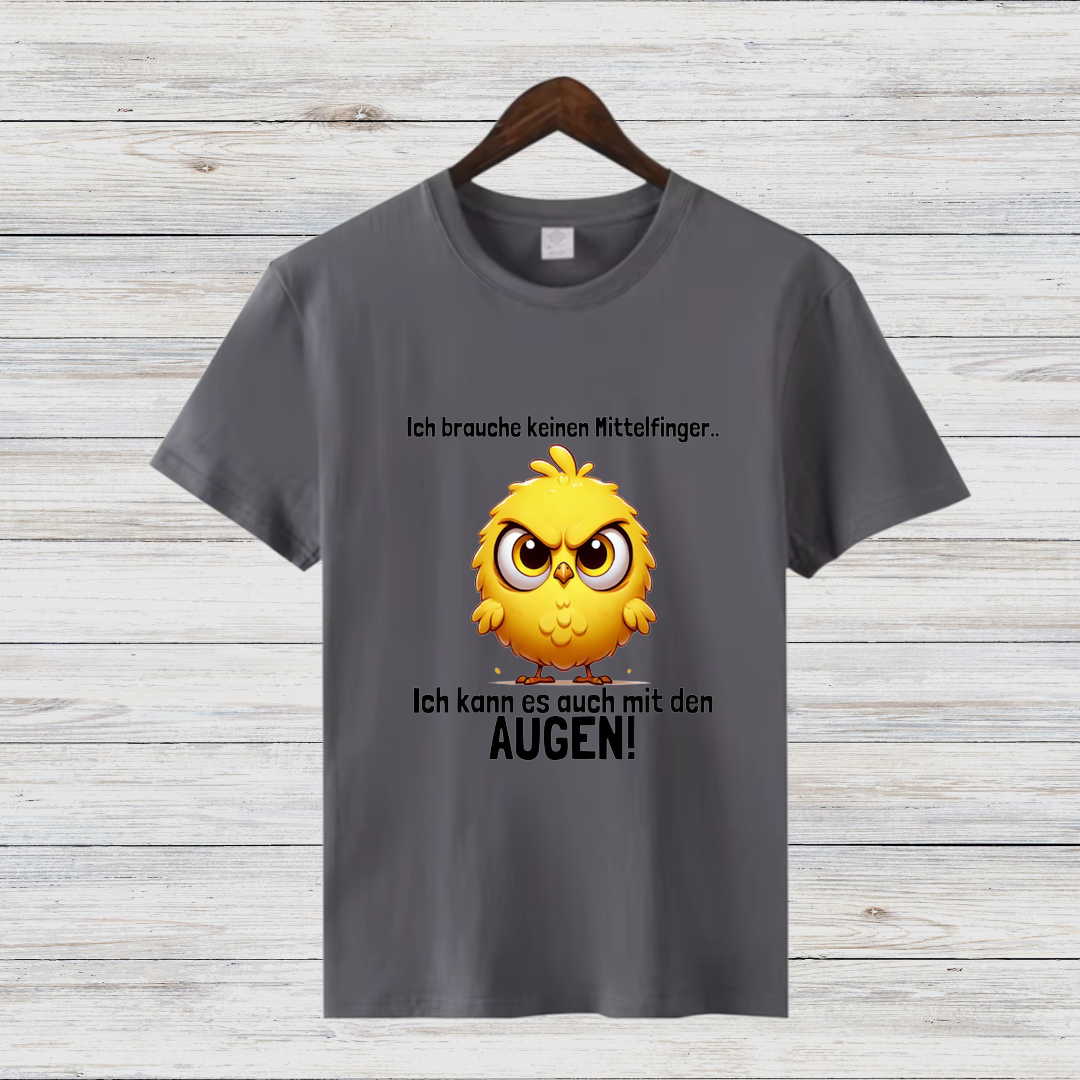 Wütendes Küken Shirt | Lustiges Statement T-Shirt | Humorvolles Weihnachtsdesign | Cooles Winter-Shirt für Damen