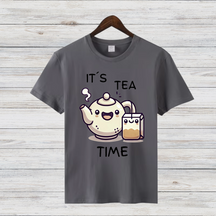 It's Tea Time Shirt | Lustiges Teeliebhaber T-Shirt | Niedliches Winter Tee Design | Geschenk für Teefans
