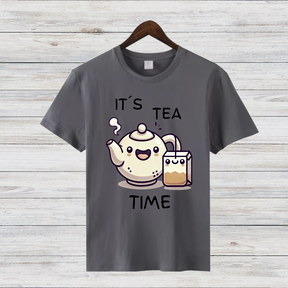 It's Tea Time Shirt | Lustiges Teeliebhaber T-Shirt | Niedliches Winter Tee Design | Geschenk für Teefans