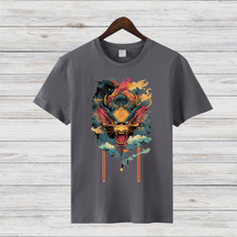 Mystischer Drachengeist | Asiatisches Kunst T-Shirt | Stylisches Fantasy Shirt | Statement Shirt für Drachenfans