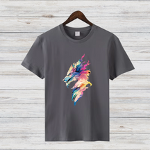 Mystischer Wolf | Künstlerisches T-Shirt | Winter Fashion | Statement Shirt für Tierliebhaber