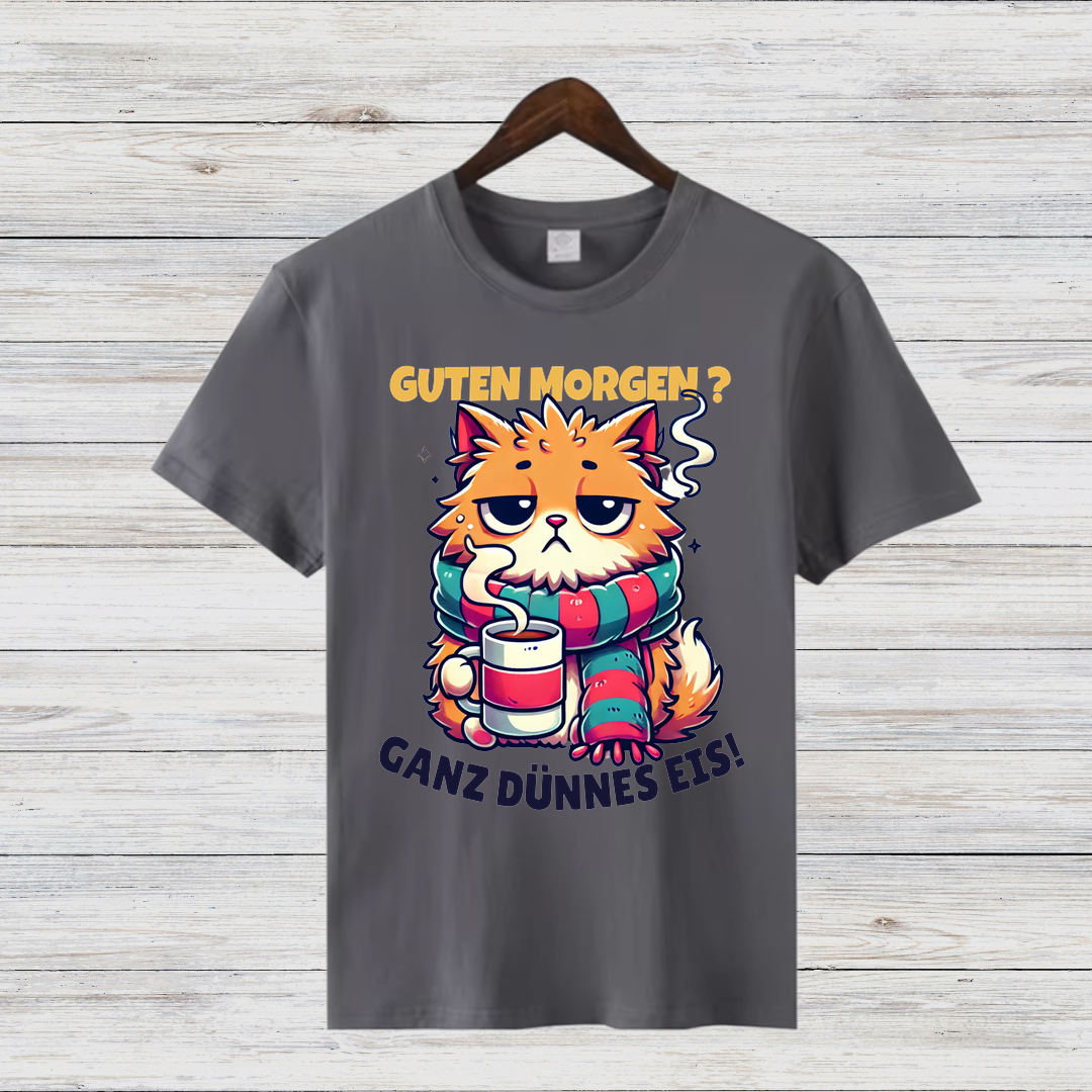 Gemütliche Katze | Lustiges Wintershirt | Humorvolles Statement Shirt | Perfekt für kalte Tage